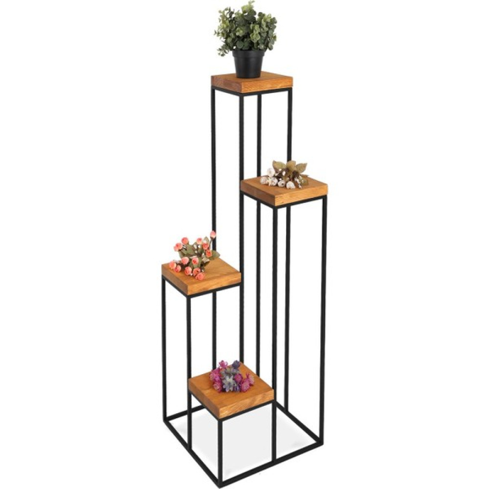 T.concept Florawood 4’lü Doğal Ahşap Raf Çiçeklik - Ahşap Rengi Saksı ve Aksesuarları Fiyatı