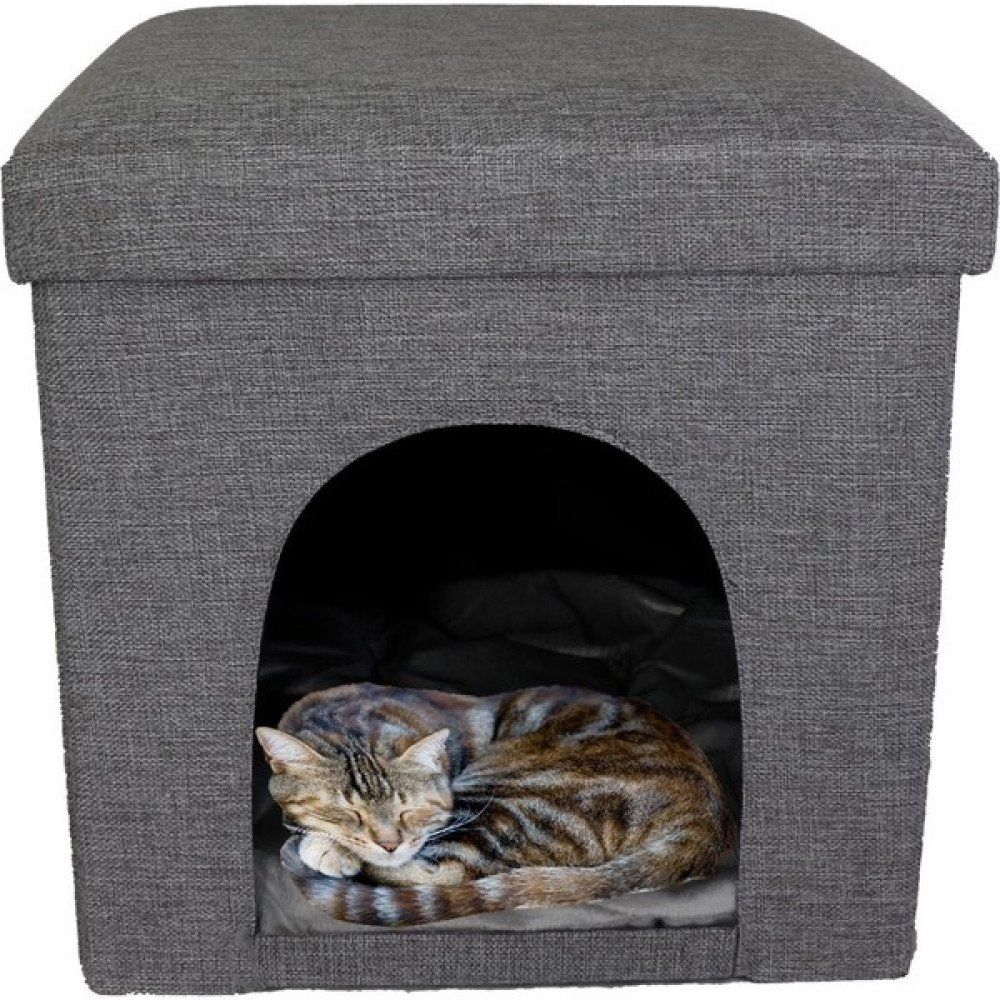 T.concept Katlanabilir,minderli Kedi Köpek Kulübesi Koyu Gri Evcil Hayvan Ürünleri Fiyatı