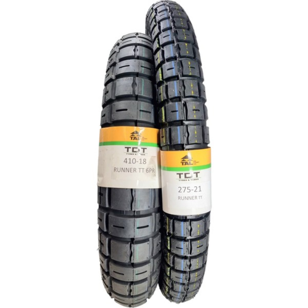 Tdt Tyres 410-18 ve 275-21 Tt Supermoto Lastik Takımı Runner Lastikler Fiyatı