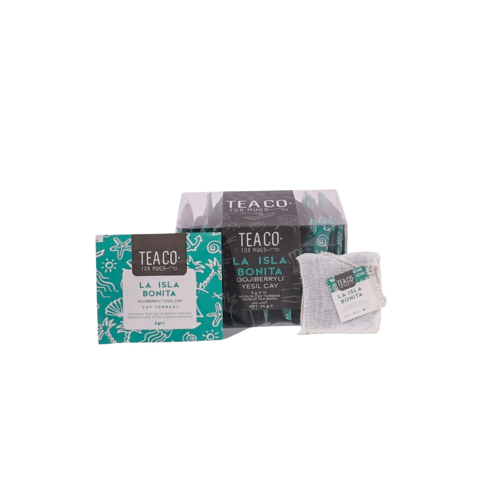 Tea Co La Isla Bonıta - Gojiberryli Yeşil Çay Müslin Çay Poşeti Çay Fiyatı