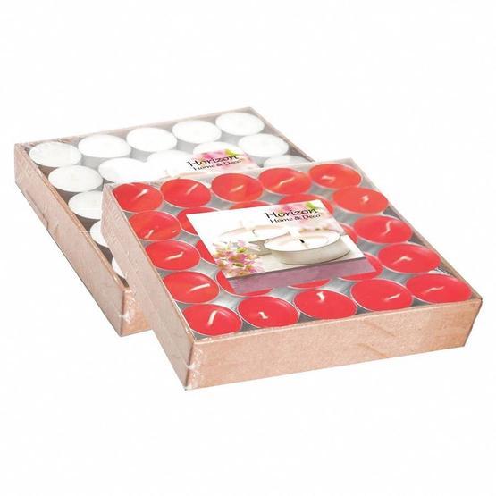 Tealight 50'li Kokusuz Kırmızı Mum