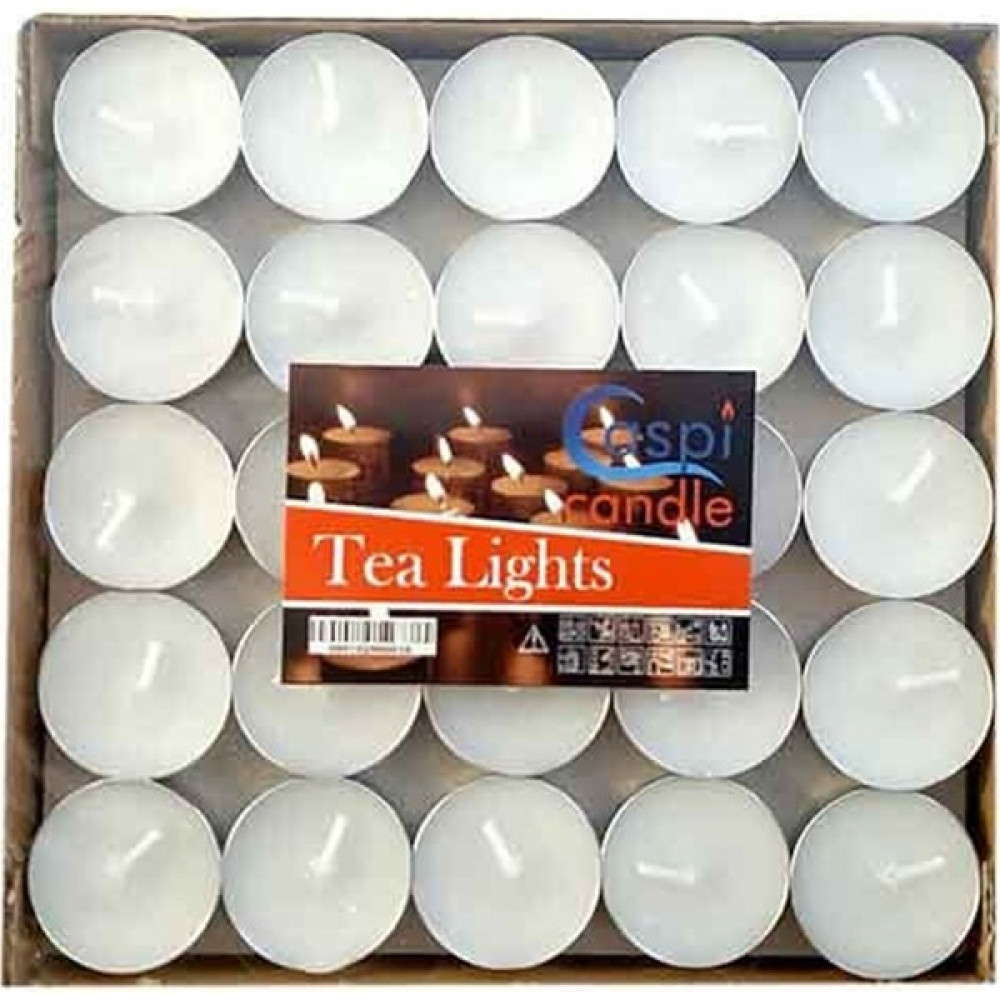 Tealight Tea Light Mum Beyaz Renk 50 Adet Dekoratif Mum Fiyatı