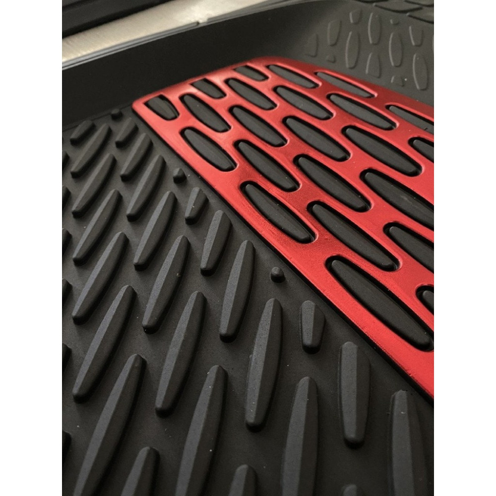 Team Car 2013 Model Seat Ibiza Için 3D Havuzlu Tip Universal Paspas - Kırmızı Kromajlı Oto Paspas Fiyatı