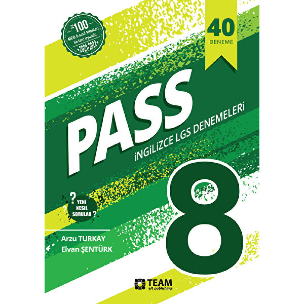 Team Elt Publishing - Pass 8- 40 adet yeni nesil LGS deneme sınavı Ders Sınav Kitapları Fiyatı