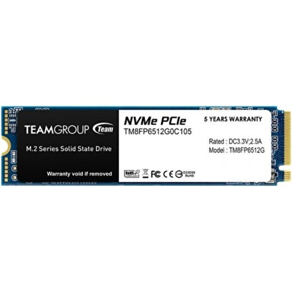 Team Group MP33 512 GB 1800/1500MB/S Nvme Pcıe M.2 SSD Disk - TM8FP6512G0C101 SSD / Solid State Drive Fiyatı