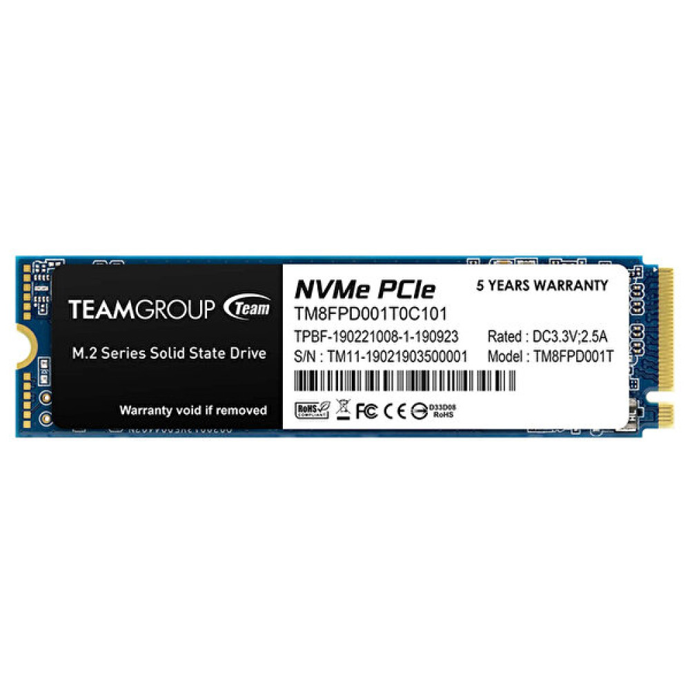 Team Mp33 Pro Tm8Fpd001T0C101 1 TB 2400/2000 MB/s NVMe PCIe Gen3x4 M.2 SSD SSD / Solid State Drive Fiyatı