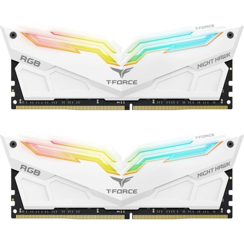 Team T-Force Night Hawk Rgb White 16GB (2X8GB) 3200MHZ CL16 Ddr4 Gaming Ram (TF15D416G3200HC16CDC01) RAM Bellekler Fiyatı