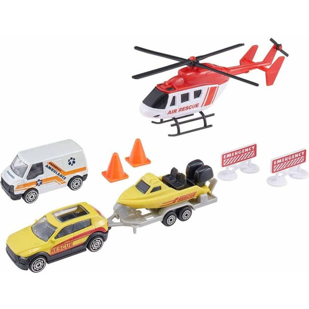 Teamsterz Street Machines 4 Araçlı Kurtarma Seti - Ambulans - Renkli Oyuncak Araç Fiyatı