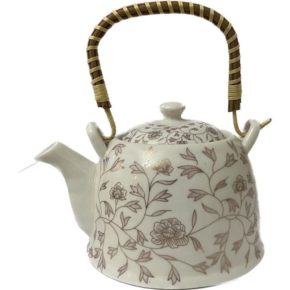 Teapot Çin Porselen Süzgeçli Demlik - gül kurusu Çay / Çaydanlık Setleri Fiyatı