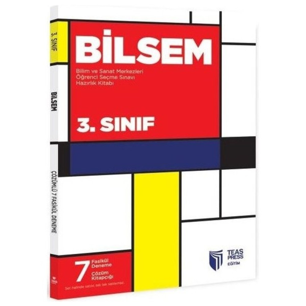 Teas Press Yayınları 3. Sınıf Bilsem Çözümlü 7 Fasikül Deneme Tüm Dersler Fiyatı