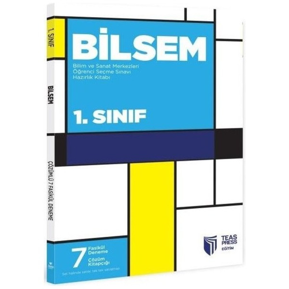 Teas Press Yayınları Bilsem 1. Sınıf Çözümlü 7 Fasikül Deneme Tüm Dersler Fiyatı