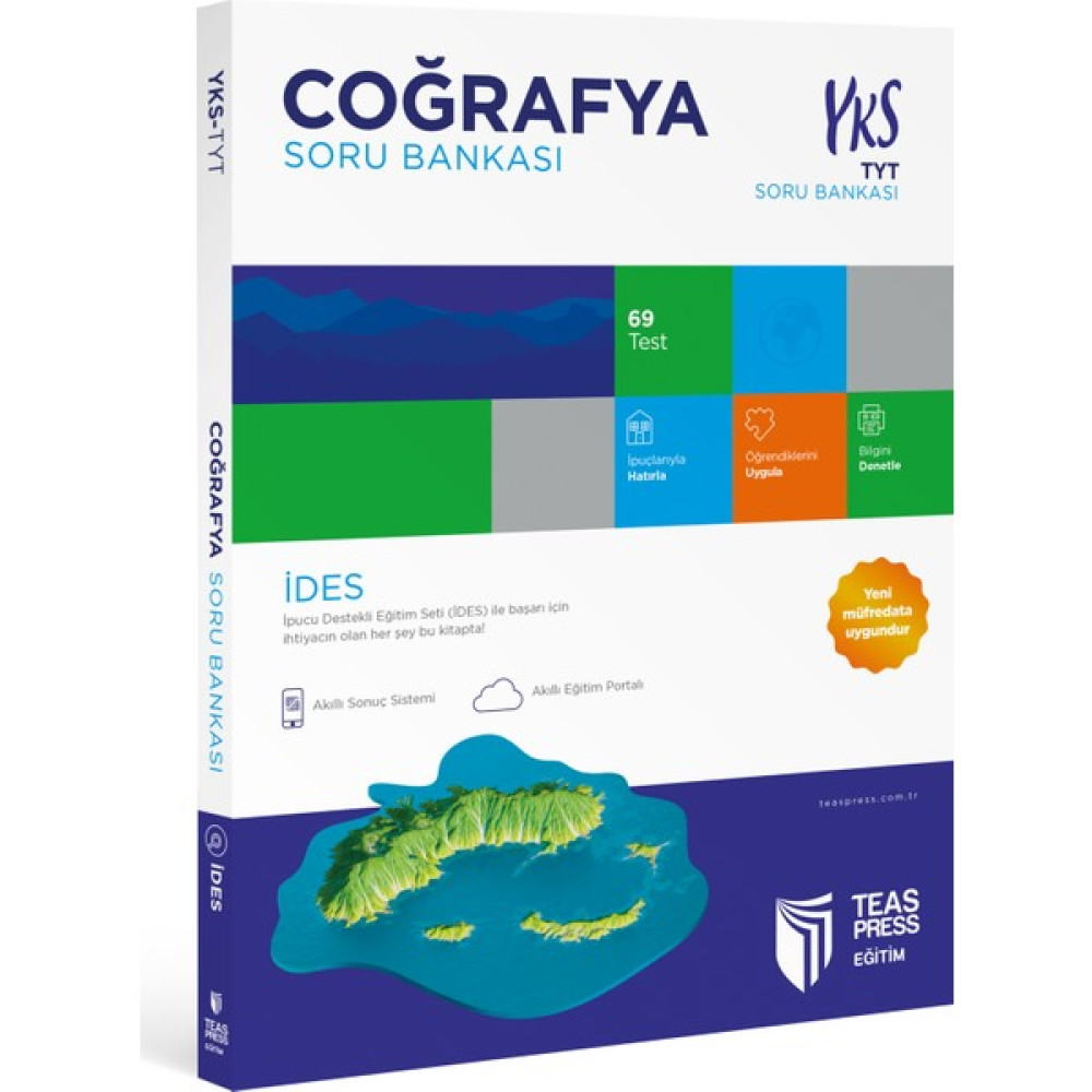 Teas Press Yayınları Ides TYT Coğrafya Soru Bankası Ders Sınav Kitapları Fiyatı