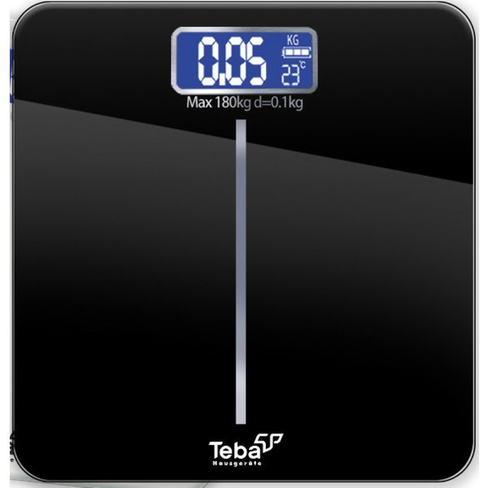 Teba Cam Dijital Banyo Baskülü, Tartı, Kalem Pilli Siyah Led Ekranlı, TBB-880 Baskül & Tartılar Fiyatı