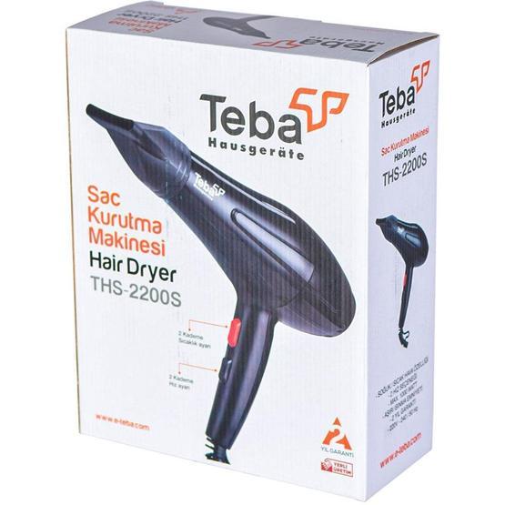 Teba TH-2200S Siyah Saç Kurutma Makinesı
