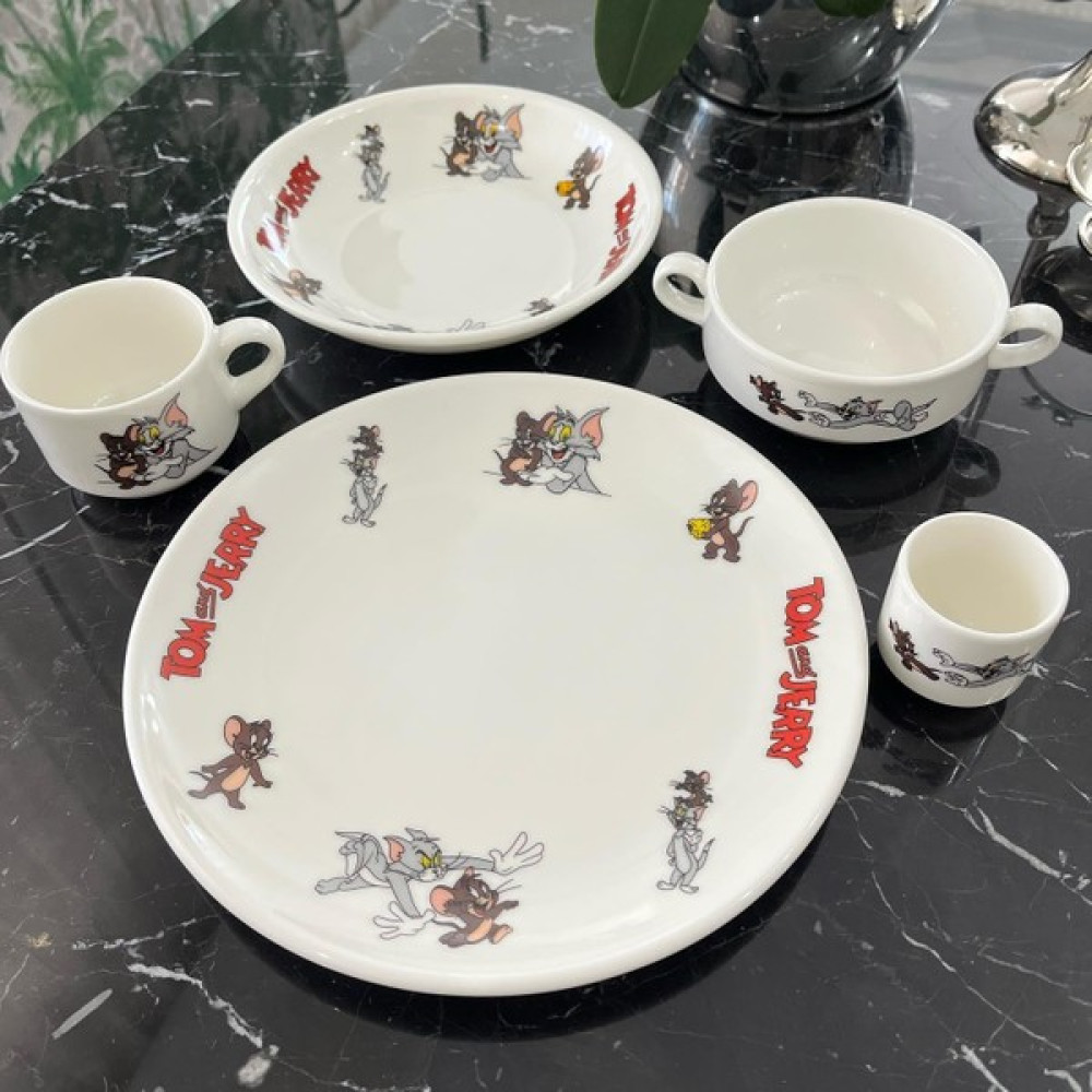 Tebak Collection 5 Parça Porselen Tomve Jerry Desenli Çocuk Yemek Takımı Oto Boyaları Fiyatı