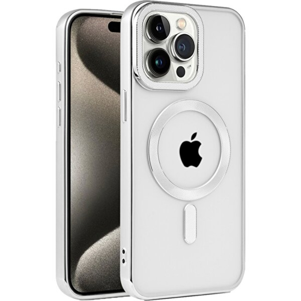 Tech Gross iPhone 15 Pro Max Telefon Kılıfı Kronos Magsafe Kapak - Gümüş Cep Telefonu Kılıfı Fiyatı