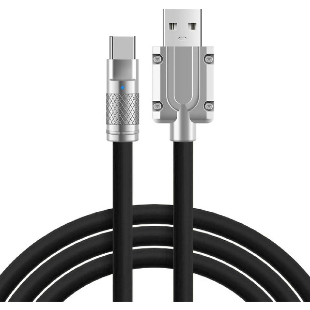 Techbender Hızlı Şarj Usb to Type-C Ultra Güçlü Şarj Kablosu 1 Metre - Siyah Cep Telefonu Şarj Cihazı Fiyatı