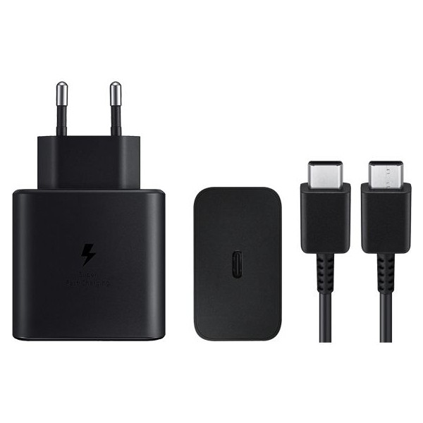 Technio Samsung 45W typeC çıkışlı süper hızlı şarj adaptör başlık ve typec to typec 1m kablo seti - Beyaz Cep Telefonu Şarj Cihazı Fiyatı