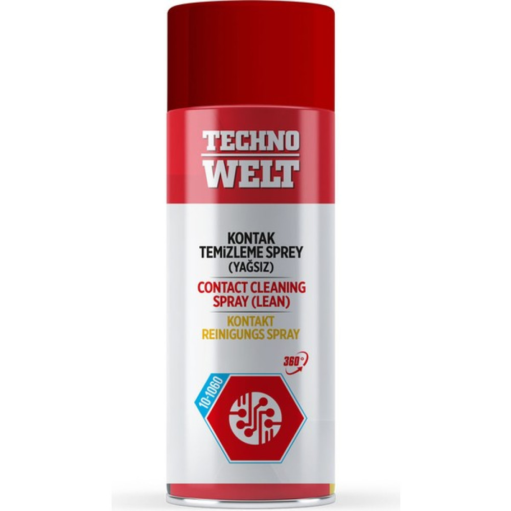 Techno Welt Technowelt 10-1060 Kontak Temizleme Sprey 400ml Yağsız Şeffaf Bakım Spreyleri Fiyatı