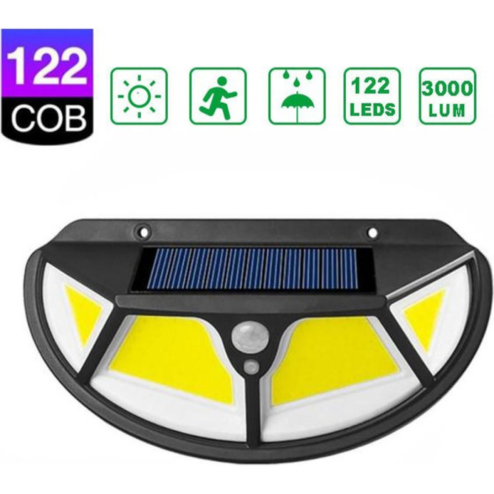 Technojet 122 Ledli Oval Cob LED Solar Güneş Enerjili Bahçe Lambası Hareket Sensörlü Şarj Olabilen - Sarı Dış Mekan & Bahçe Oyuncakları Fiyatı