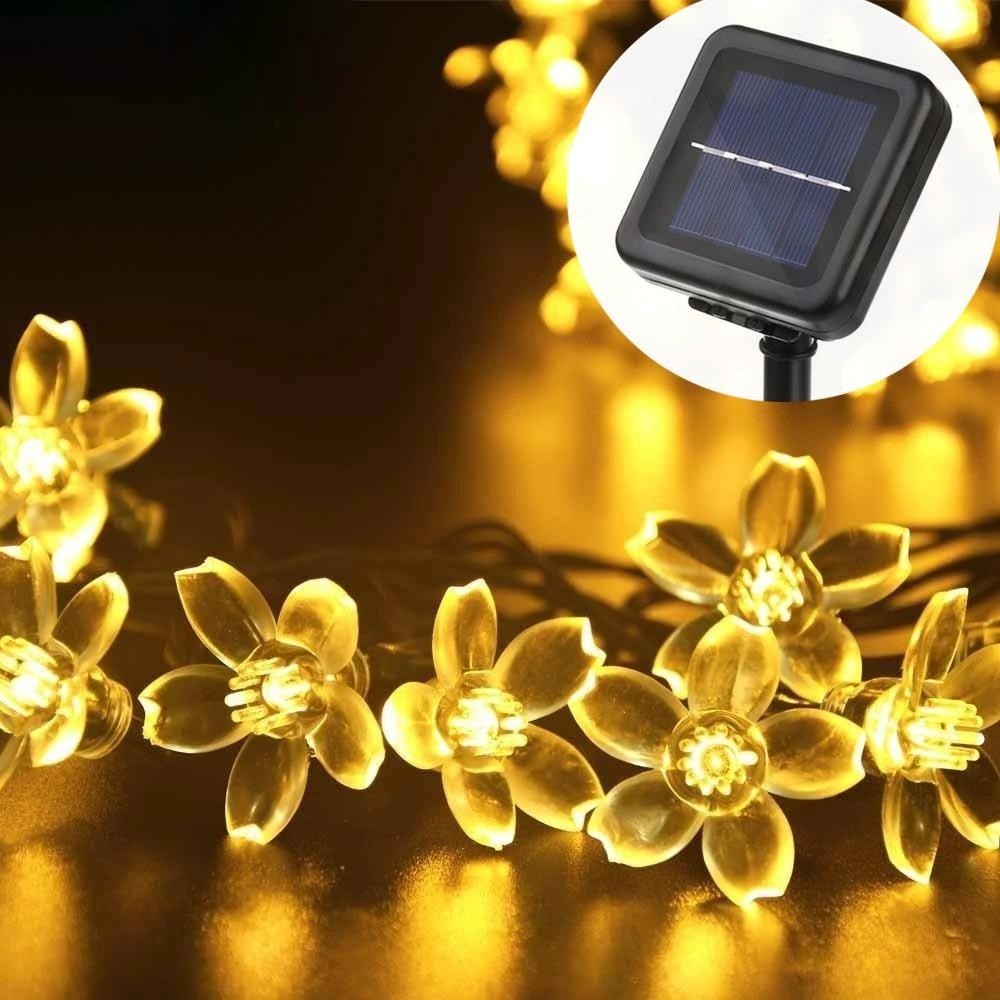 Technojet 50 Ledli Solar Çiçekli Gün Işığı Bayçe Aydınlatma Dekorasyon Güneş Enerjili - Sarı Dış Mekan & Bahçe Oyuncakları Fiyatı