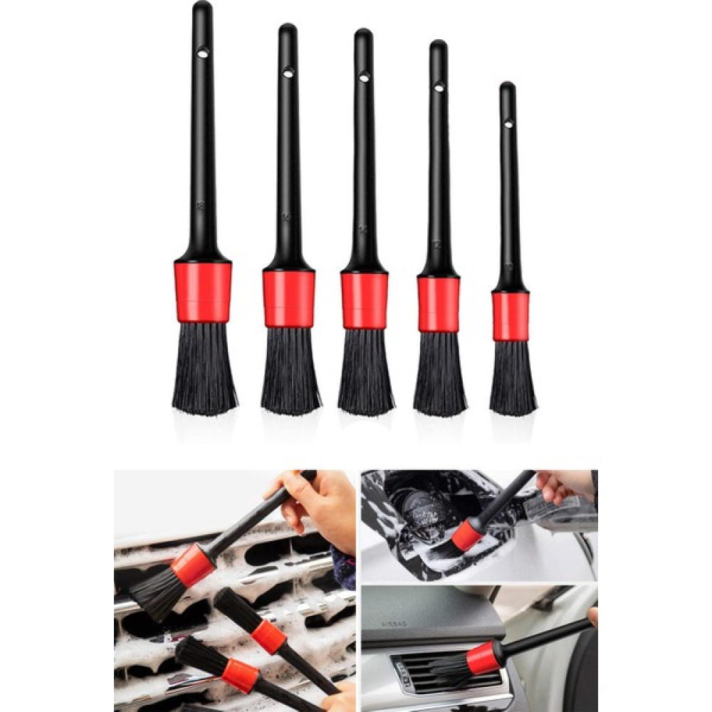 Technojet 5'li Oto Araç Iç ve Dış Detaylı Temizlik Fırça Seti Detail Dash Brush Set Araç Oto ve Motosiklet Bakımı Oto Yıkama Ürünleri Fiyatı