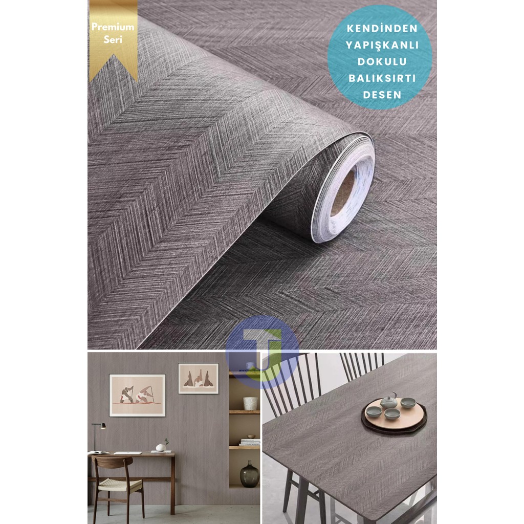 Technojet Kendinden Yapışkanlı Dokulu Balıksırtı Desen Premium Mutfak Duvar Dolap Kaplama 60 cm x 300 cm - Vizon - 60 x 300 cm SSD / Solid State Drive Fiyatı