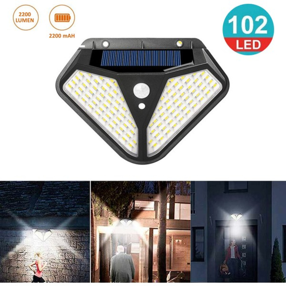 Technojet Solar 102 Ledli Güneş Enerjili 3 Modlu Bahçe Aydınlatması Hareket Sensörlü Lamba - Sarı Dış Mekan & Bahçe Oyuncakları Fiyatı