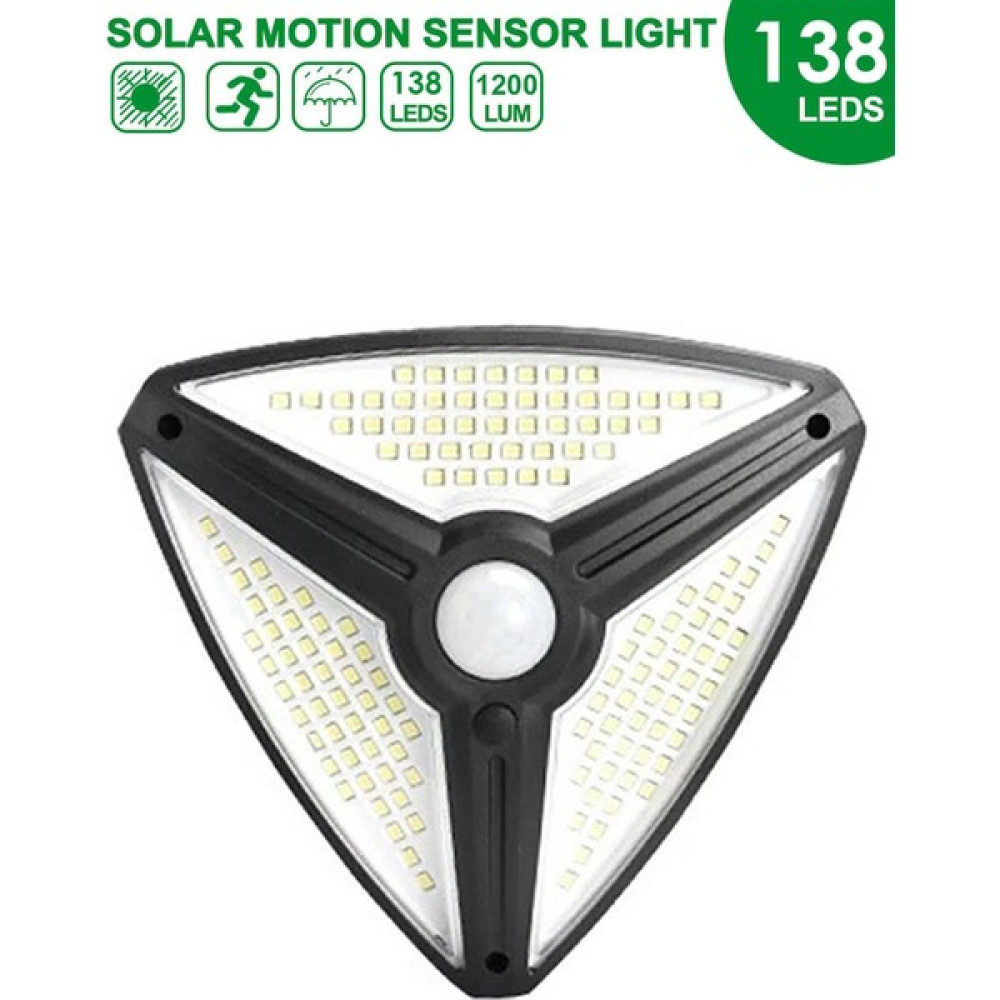 Technosmart 138 Ledli Solar Bahçe Aydınlatması Lamba Hareket Sensörlü 3 Modlu Güneş Enerjili - Siyah Dış Mekan & Bahçe Oyuncakları Fiyatı