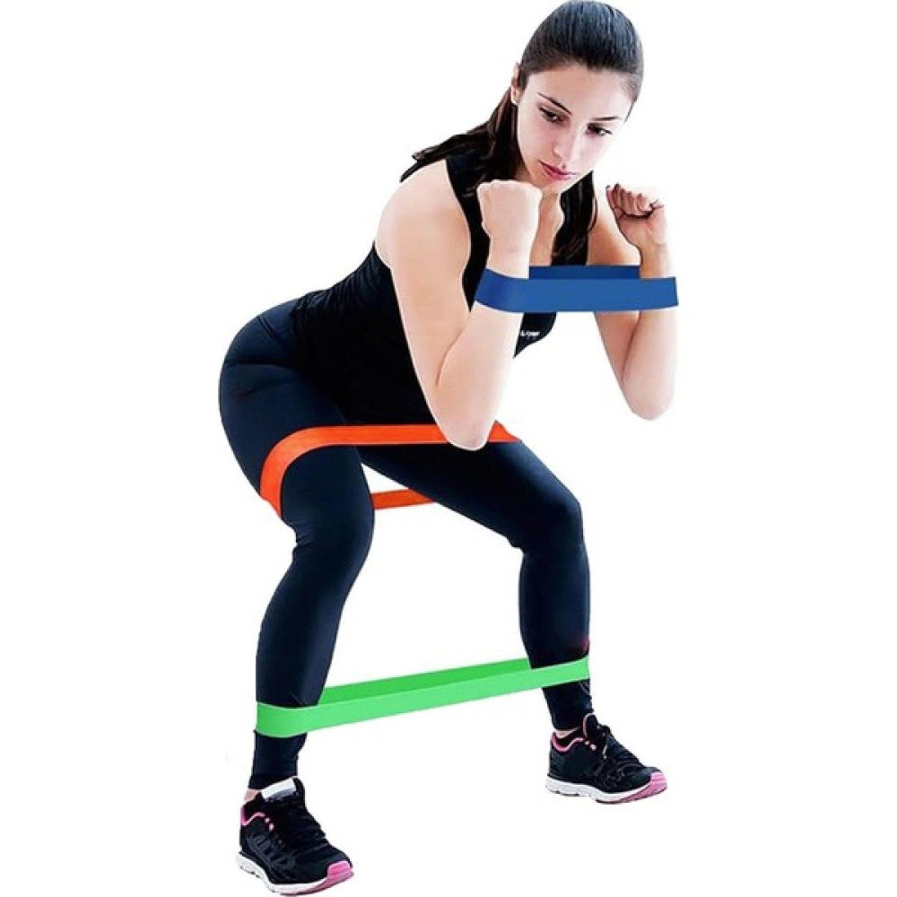 Technosmart 2 Li Farklı Dirençte Aerobik Bandı Pilates Squat Çalışma Lastiği Kondisyon Aletleri Fiyatı