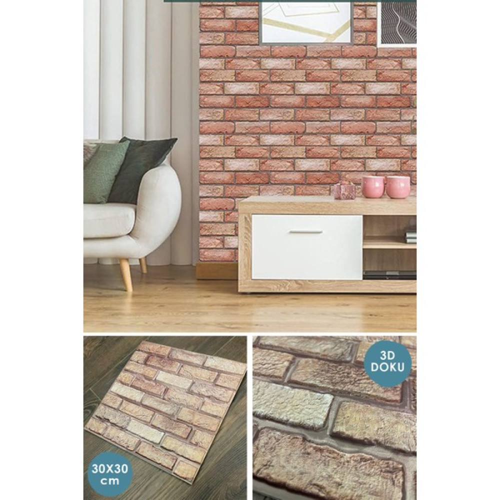 Technosmart 30 x 30 cm 3D Kendinden Yapışkanlı Duvar Kağıdı Duvar Kağıdı Fiyatı