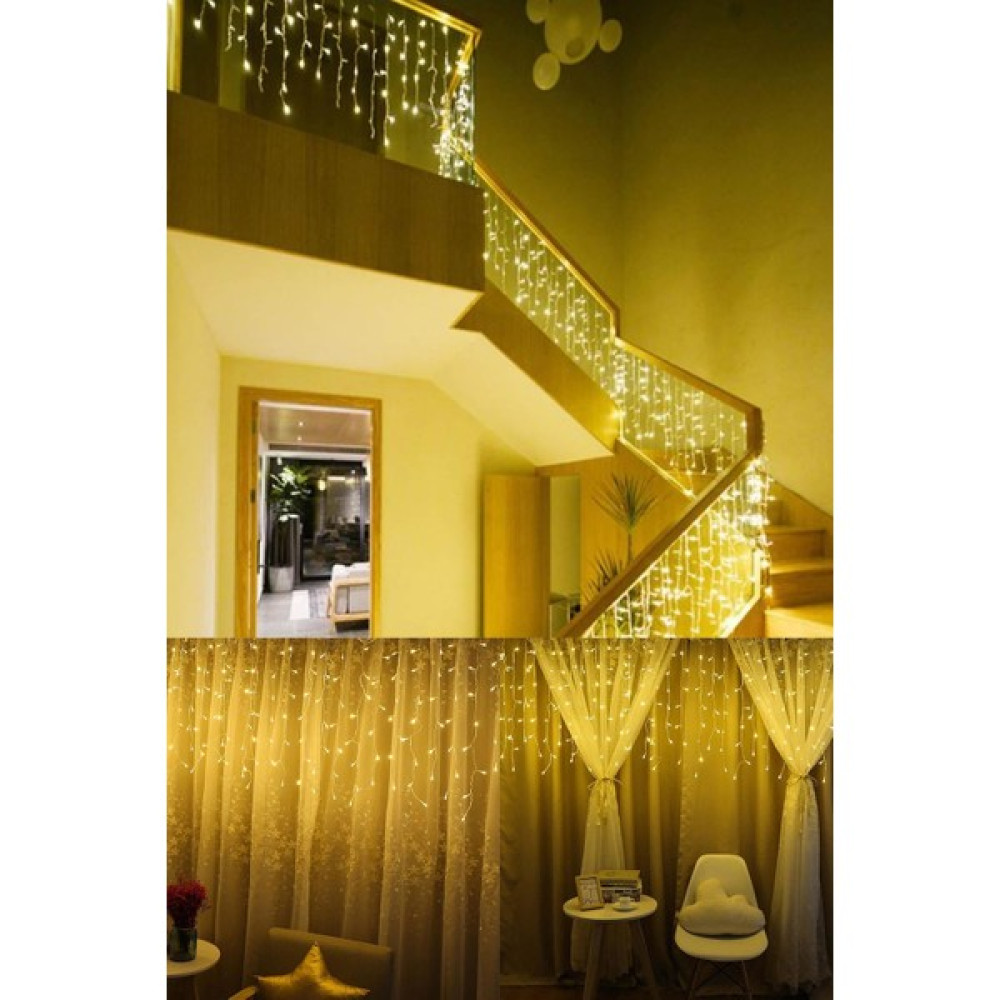 Technosmart 3x1 Metre Perde LED Animasyonlu 12 Saçaklı Kablolu Fişli Eklenebilir 8 Fonksiyonlu Elektrik ve Aydınlatma Fiyatı
