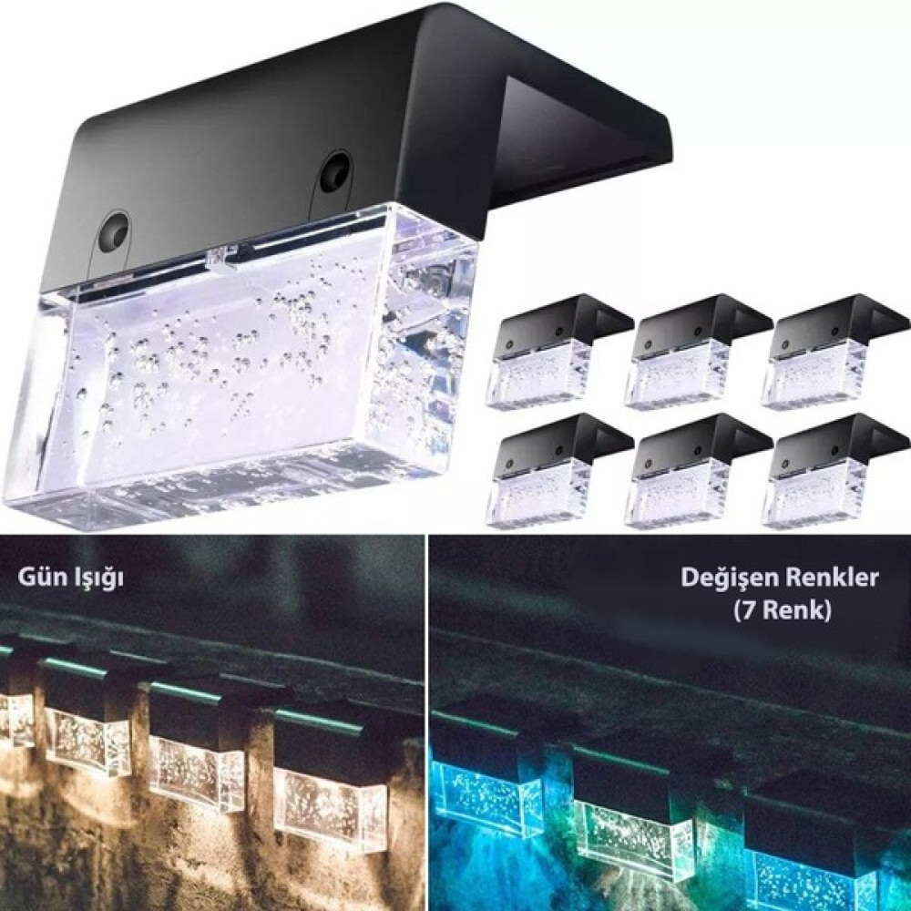 Technosmart 4adet Solar Güneş Enerjili Köşebent Merdiven Bahçe Dekorasyon Aydınlatma Led Lamba 2 Mod Dış Mekan & Bahçe Oyuncakları Fiyatı