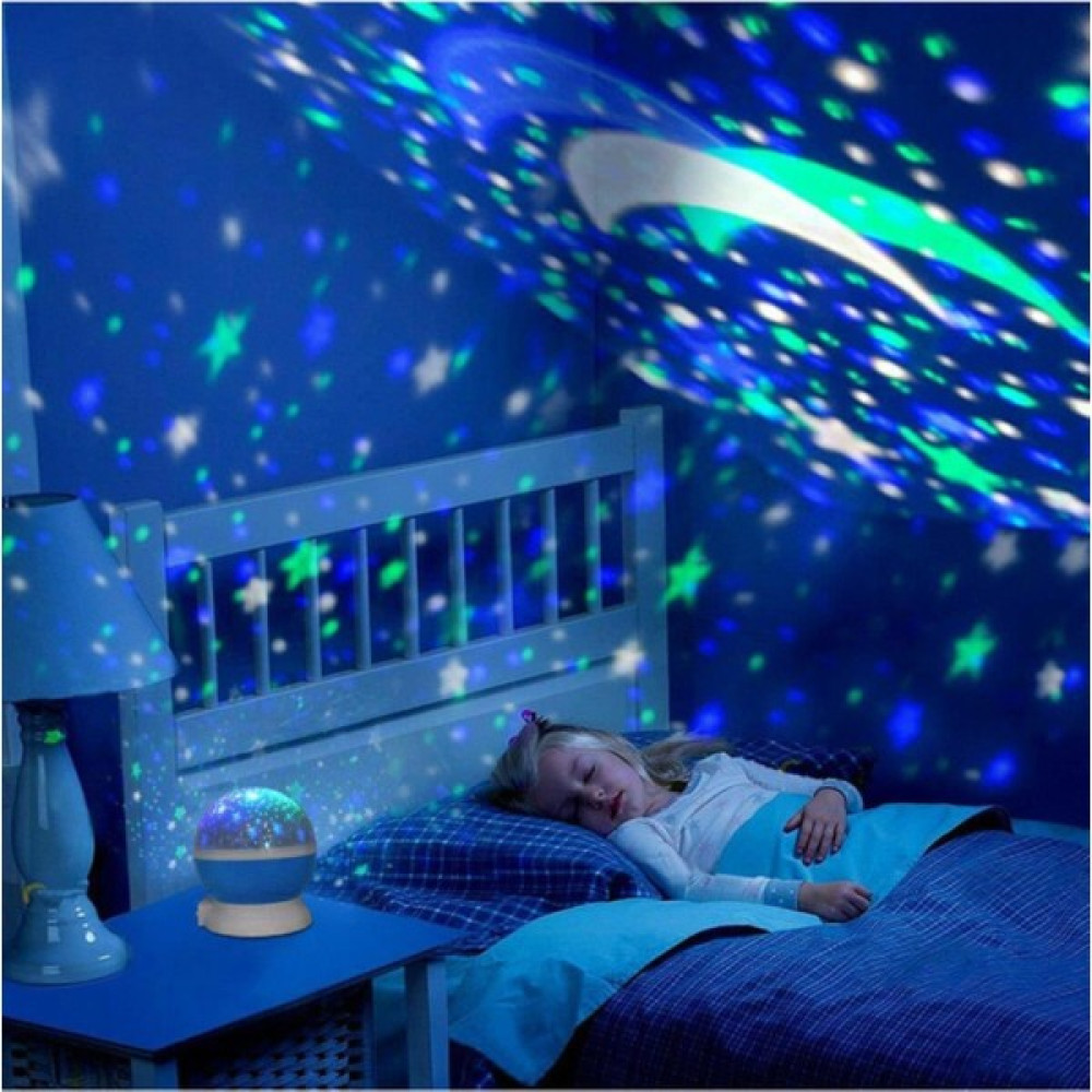 Technosmart Renkli ve Dönen Star Master Projeksiyon Gece Lambası (Mavi) - Mavi Gece Lambası Fiyatı