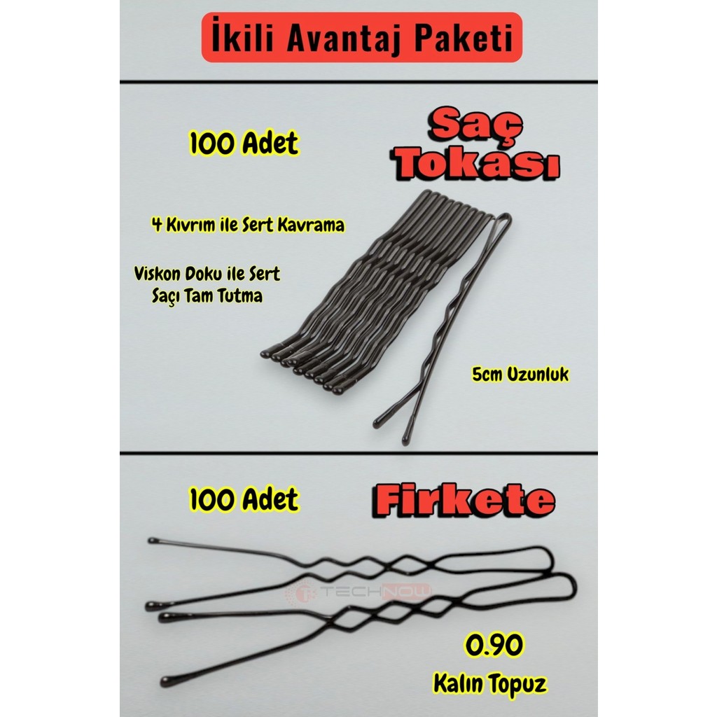 Technow 100 Adet Tel Saç TOKASI+100 Adet 0.90 Saç Firketesi Toplam 200 Adet - 01-Siyah SSD / Solid State Drive Fiyatı