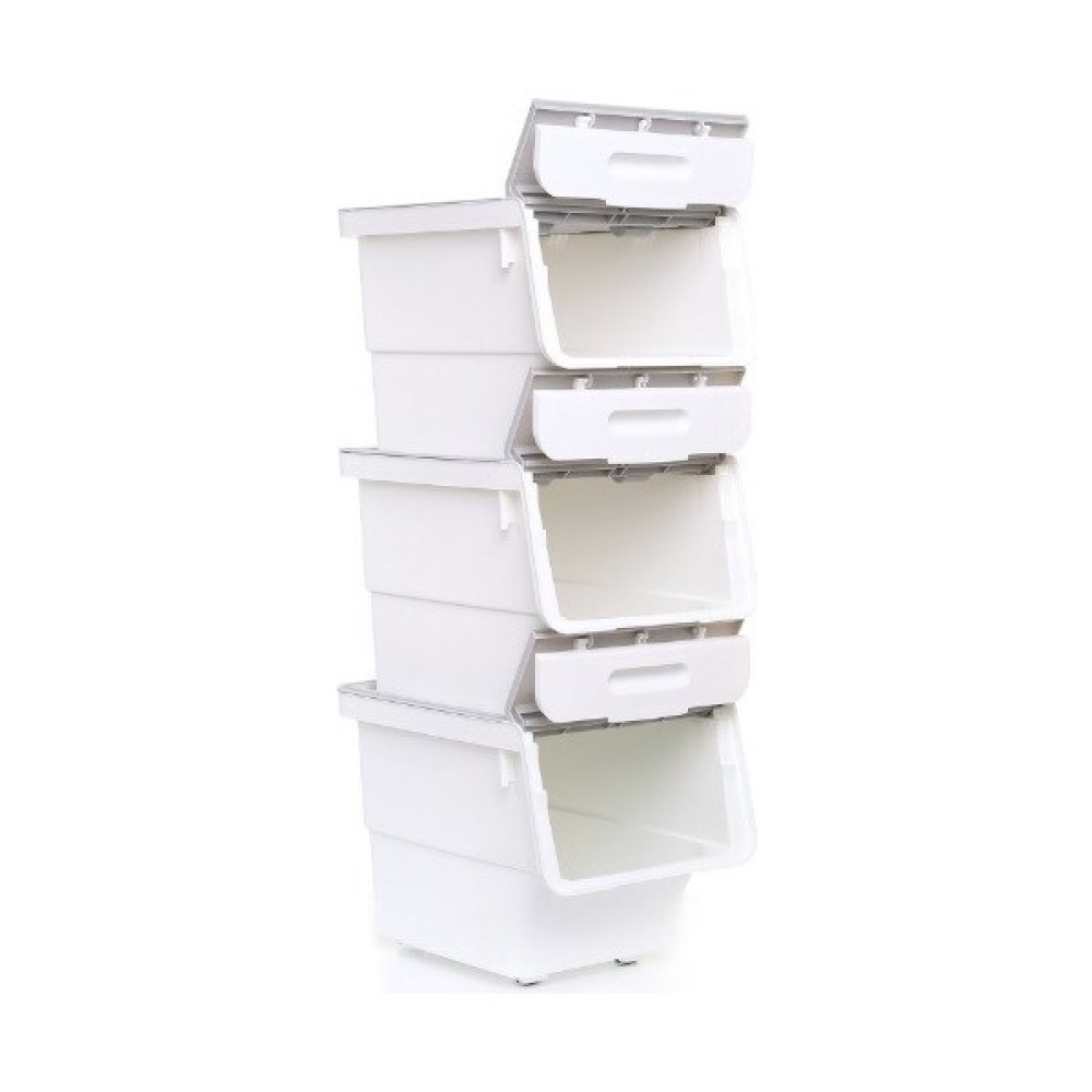 Technow Motek MT07 Tekerlekli Eşya ve Erzak Kutusu 3 Katlı 3X12 Lt Organizer - 1 Adet Saklama Kapları Fiyatı