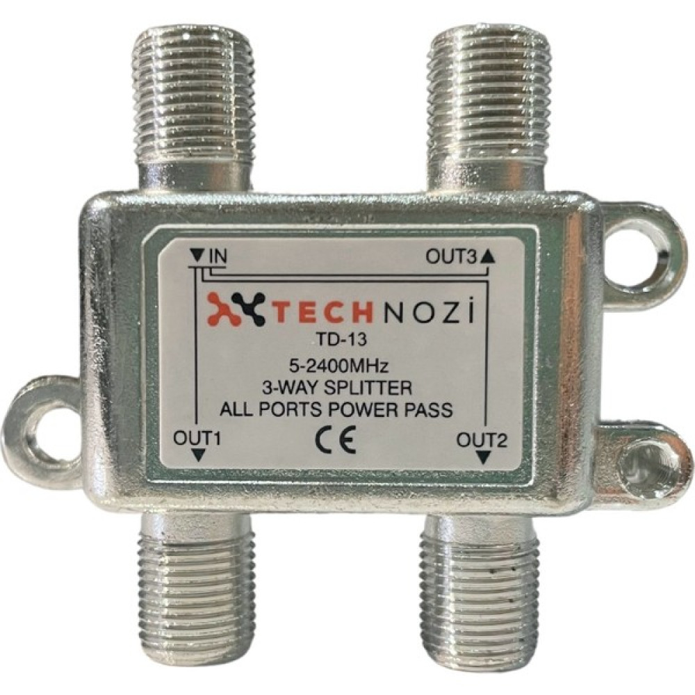 Technozi 3 Li Uydu Splitter Kablo Tv Rg6 Anten Çoklayıcı Dağıtıcı Uydu Alıcısı Aksesuarları Fiyatı