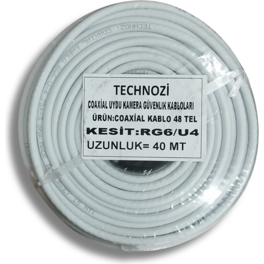 Technozi 48 Tel HDMI Bağlantı Tipi 40 Metre Coaxial Kablo Esnek Yapı ve Geniş Uyumluluk Bilgisayar Çevirici ve Adaptörü Fiyatı