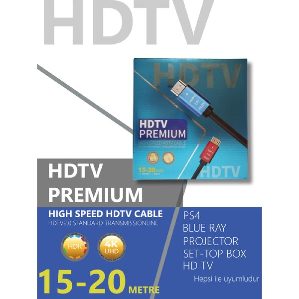 Technozi 4K 15M HDMI Kablo - Siyah HDMI Kablo Fiyatı