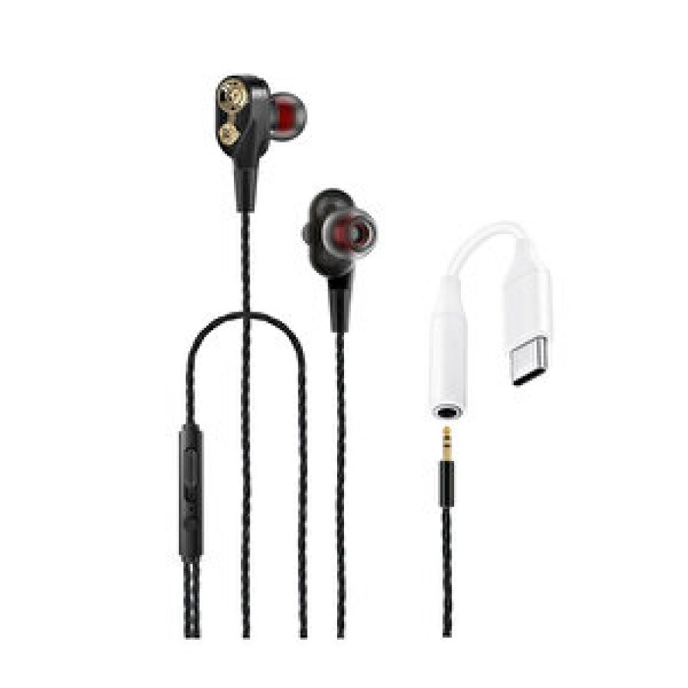 Tecno 2023 Hot Beats 3d Hifi 4 Hoparlörlü Spark 10 Type-c To 3.5mm Jack Dönüştürücü Kablolu Mikrofonlu Kulaklık Siyah Kulaklık Fiyatı