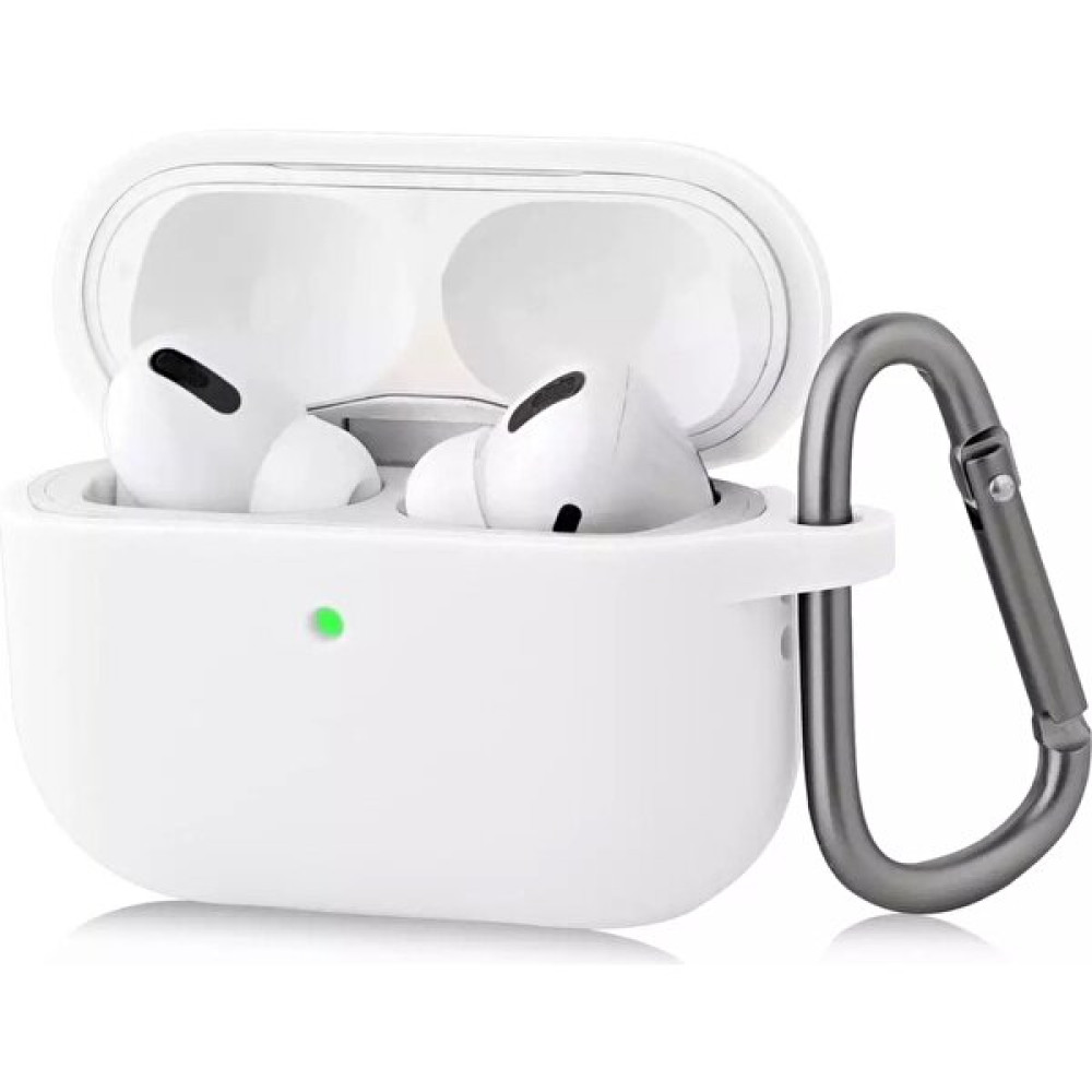 TecnoLab Airpods Pro 2. Nesil Uyumlu Pastel Renkli Koruma Kopçalı Silikon - Beyaz Cep Telefonu Aksesuarı Fiyatı