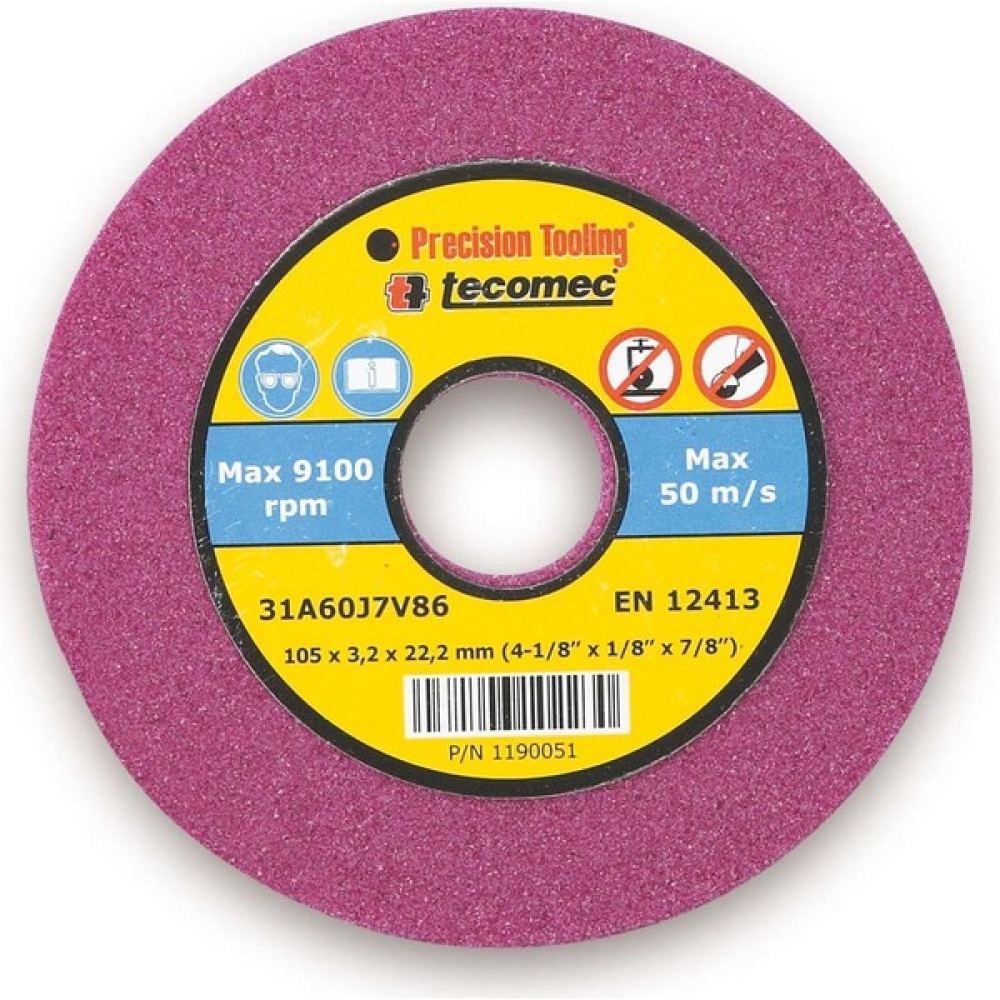 Tecomec 01005005 Zincir Bileme Diski Dip-Tepe 145X226MM - Siyah Bahçe Makinesi Fiyatı