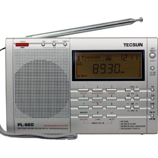 Tecsun PL-660 Gri Dünya Radyosu Alarmlı Saatler & Radyolar Fiyatı