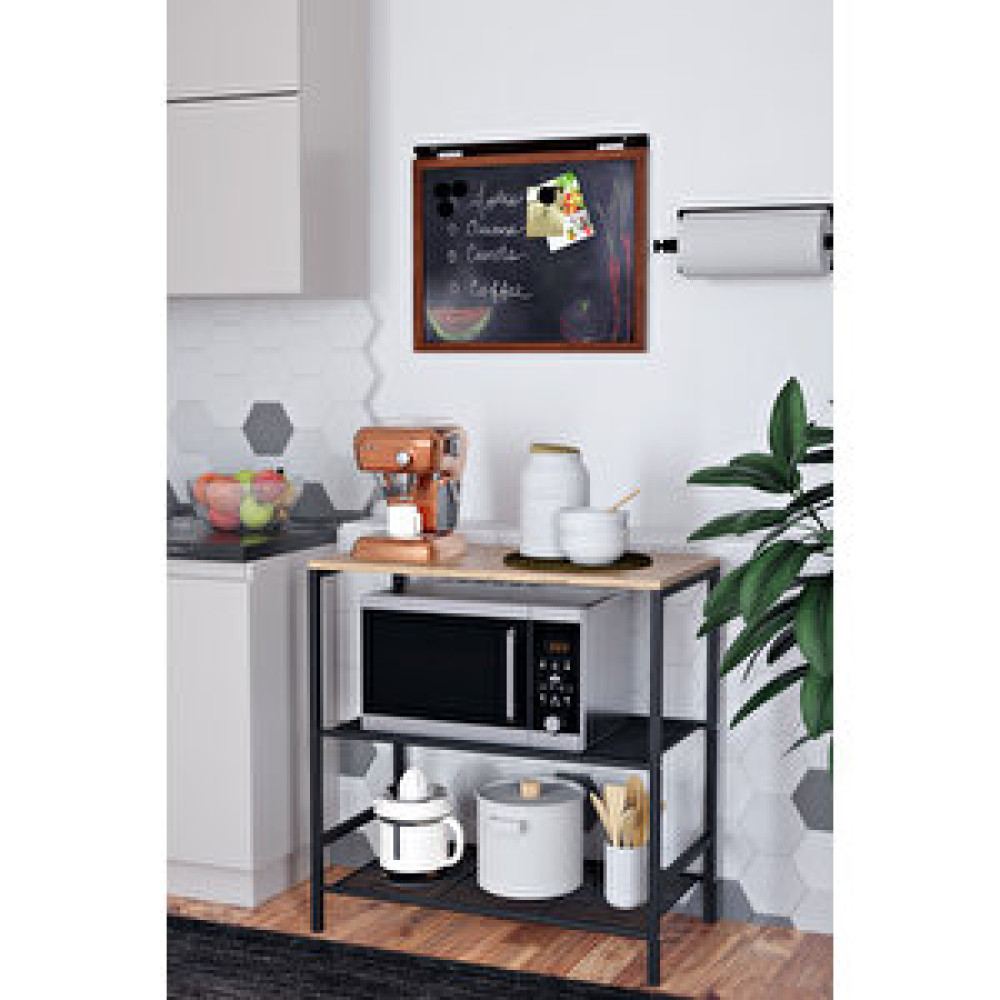 Tedarik Center Metal Ahşap Çok Amaçlı Mutfak Rafı Çok Amaçlı Mutfak Bangosu Mikrodalga Fırın Dolabı 90x40 Mutfak Dolabı / Mobilyası Fiyatı