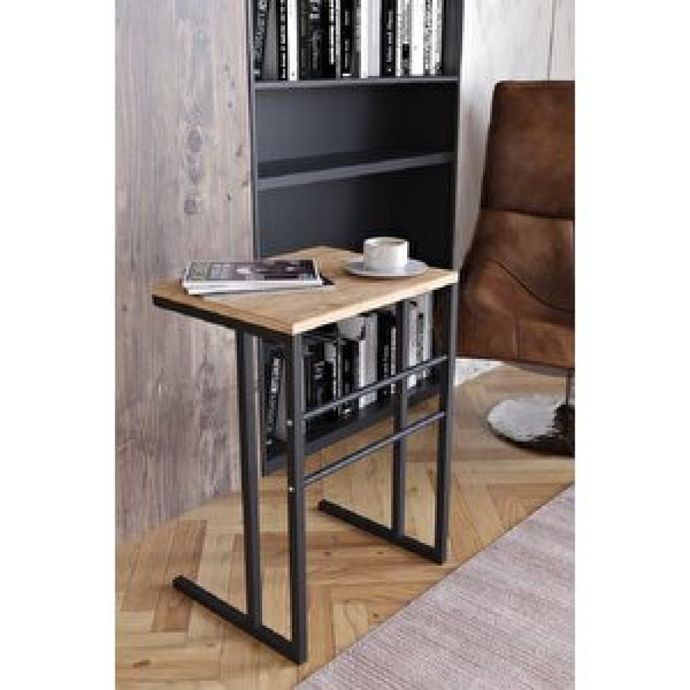 Tedarik Center Metal Ayaklı Laptop Sehpası Kahvaltı Masası Çalışma Sehpası Atlantik Çam Bilgisayar Masası Fiyatı