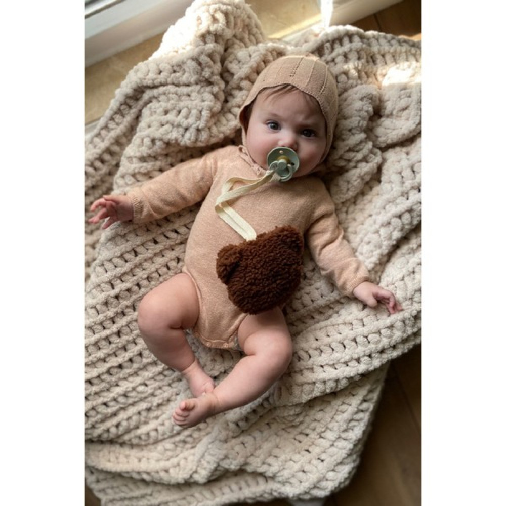 Teddy Bear Emzik Askısı Kahve Bebek Beslenme Gereçleri Fiyatı