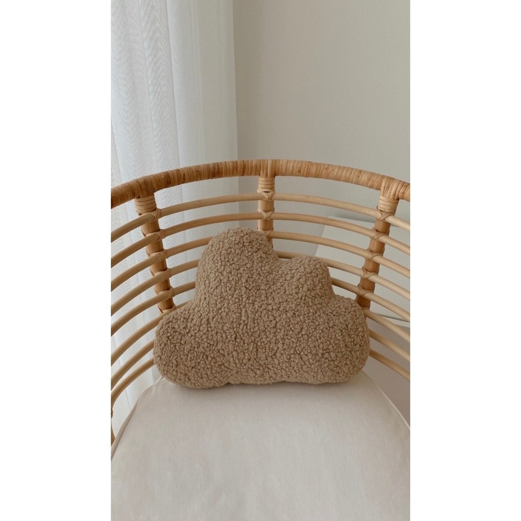 Teddy Bulut Yastık Bej Büyük - 25 x 40 cm Yastık Kılıfı Fiyatı