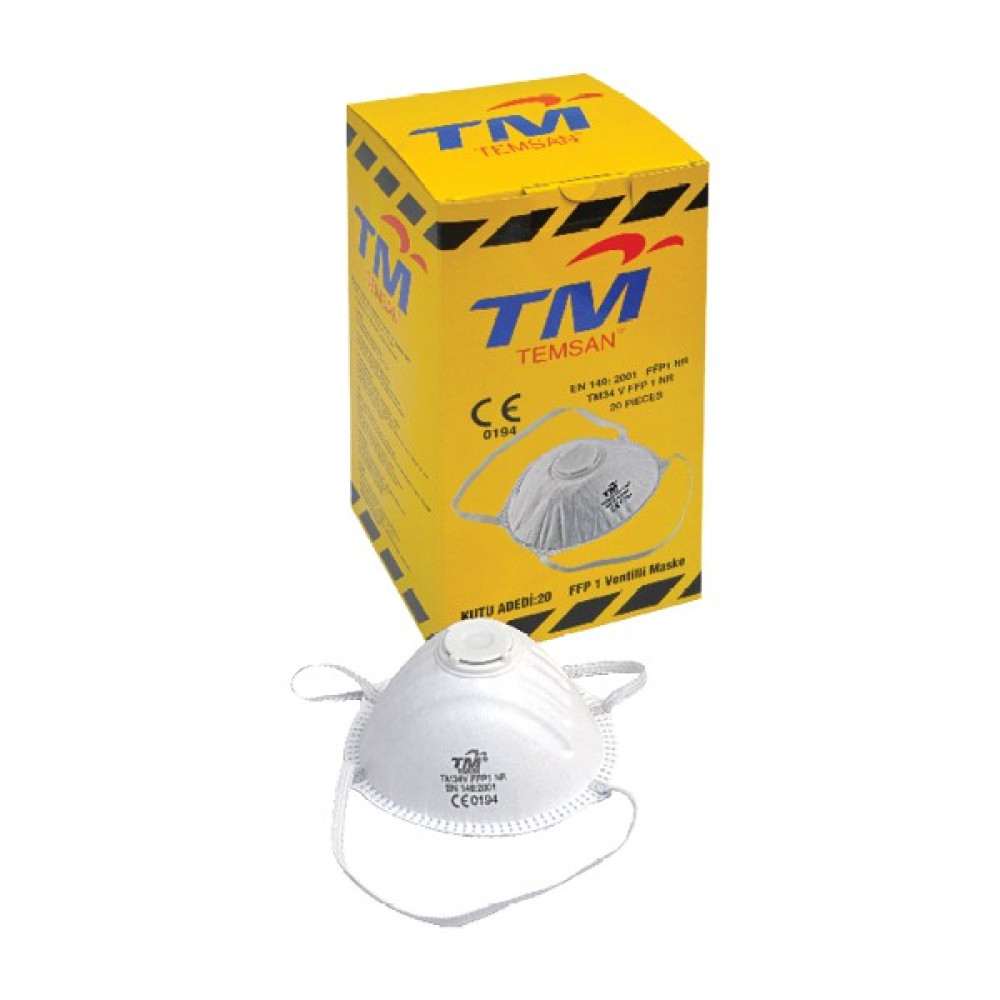Tedost Temsan Tm Toz Maskesi Ffp1 Konik Ventilli 20 Li Paket Saat ve Bileklik Aksesuarı Fiyatı