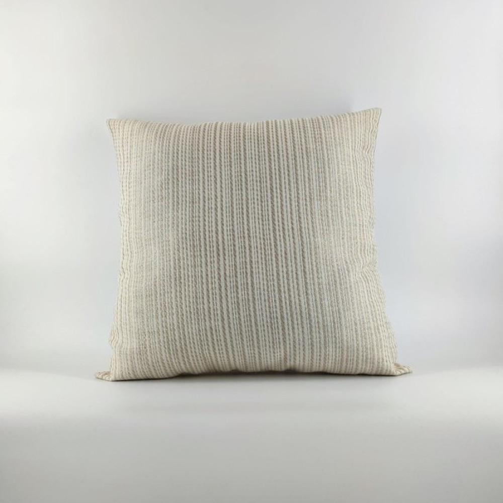 Tedz Collection Krem Zincir Desenli Keten Kırlent Kılıfı - 43 x 43 cm - Standart Kırlent / Mobilya Yastığı Fiyatı