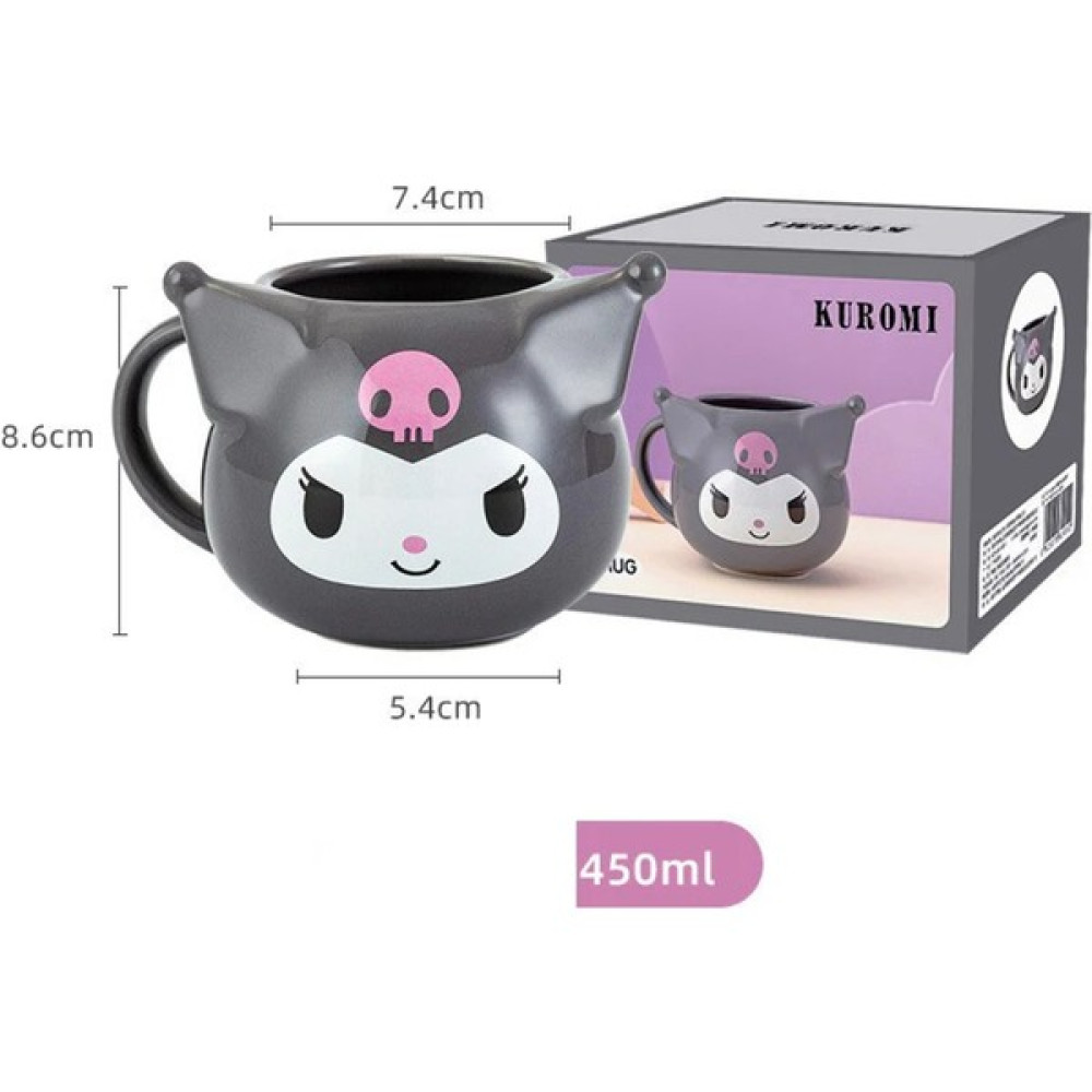 TeeMood Hello Kitty & Kromi 3D Tasarım Kupa Bardak - Gri Fincan / Bardak / Kahve Takımı Fiyatı